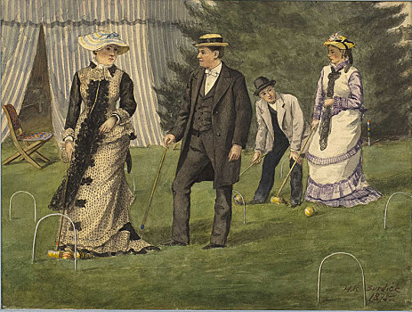 槌球,游戏,1875年