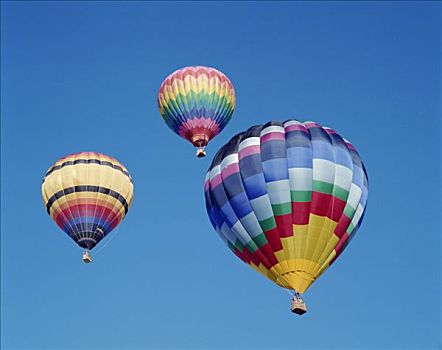 彩色,热气球,天空,阿布奎基,新墨西哥,美国