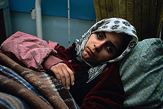 12岁,医院,巴格达,伊拉克,感染