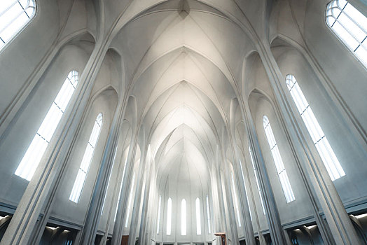 冰岛雷克雅未克哈尔格林姆教堂内部