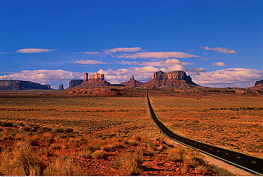 公路,纪念碑谷,亚利桑那,美国