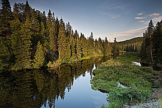 小,湖,苏必利尔湖省立公园,靠近,安大略省,加拿大