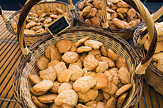 橘子饼干,市场,阿雅克肖,科西嘉岛,法国,欧洲