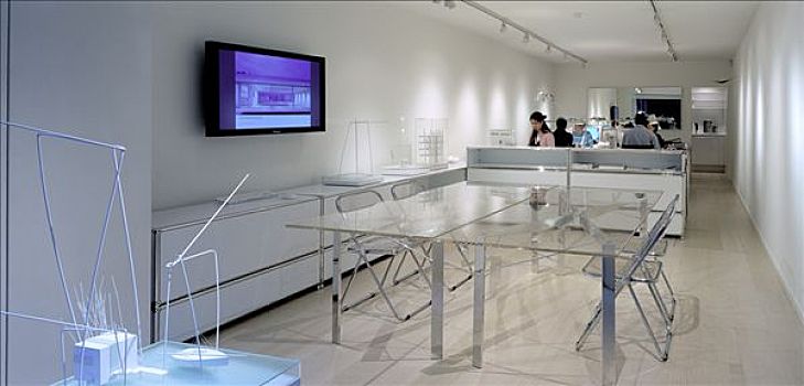 展示室,室内,扭曲,桌子,模型