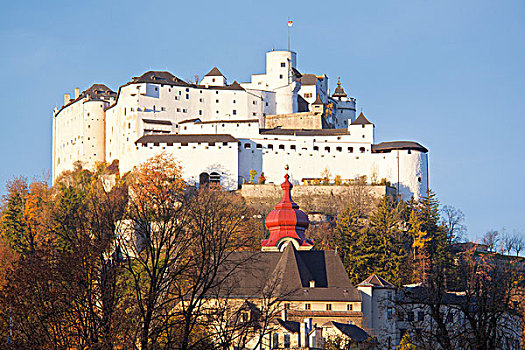 霍亨萨尔斯堡城堡,萨尔茨堡,奥地利,欧洲