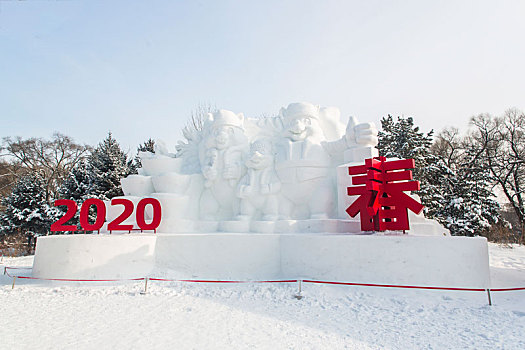 太阳岛雪雕