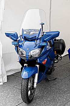 摩托车,宪兵,展示,2009年,斯特拉斯堡,阿尔萨斯,法国,欧洲