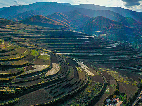 美丽新乡村,旱地梯田,兰州榆中