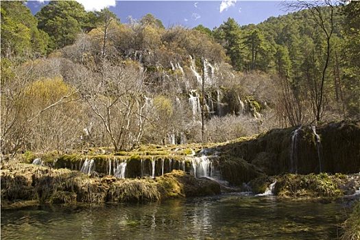瀑布,昆卡,西班牙