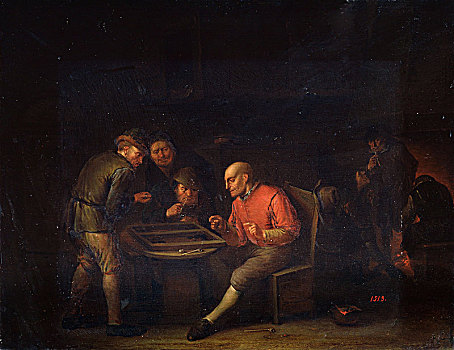 玩,骰子,17世纪,艺术家