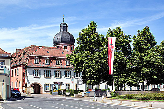 宫殿,写字楼,班贝格,上弗兰科尼亚,巴伐利亚,德国,欧洲