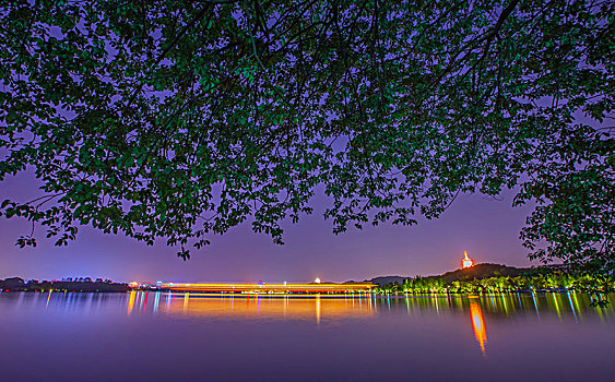 杭州西湖夜景