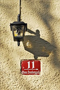 灯笼,房子,数字,巴伐利亚,德国