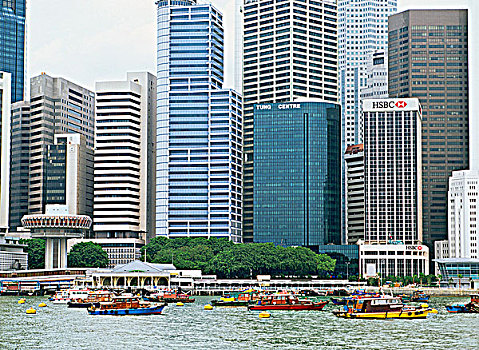 摩天大楼,新加坡河,新加坡