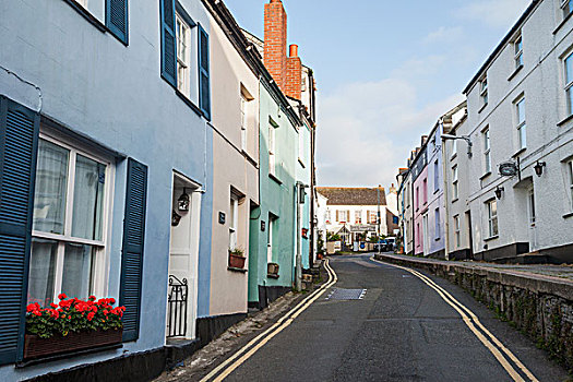 英格兰,康沃尔,街景