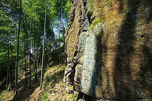 摩崖石刻,山石