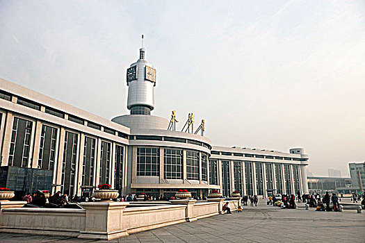 天津,火车站,中国