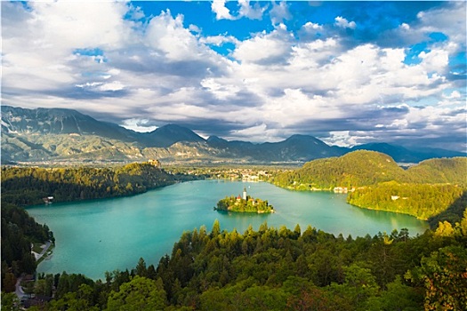 布莱德湖,朱利安阿尔卑斯,斯洛文尼亚