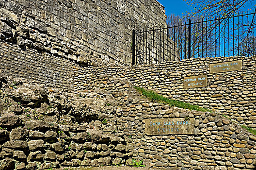 英格兰,北约克郡,层次,历史,展示,城墙,盎格鲁,塔,银行,鹅卵石