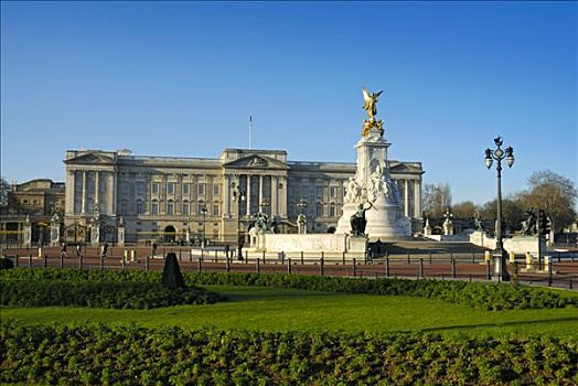 白金汉宫,维多利亚皇后,纪念,伦敦,英格兰