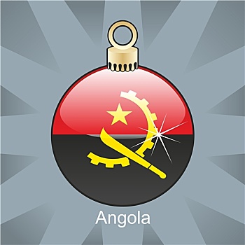 安哥拉,旗帜,圣诞节,形状
