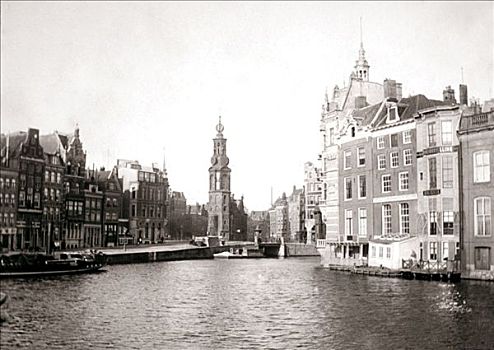 运河,阿姆斯特丹,1898年,艺术家