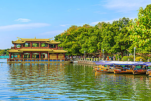 杭州,西湖,美景,风景