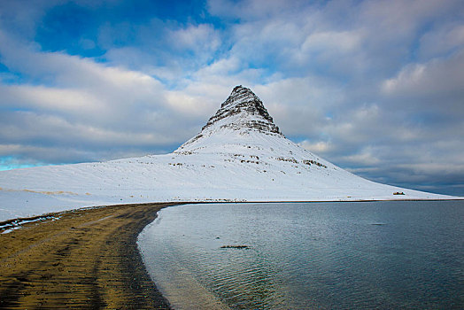 山,雪,半岛,斯奈山半岛,韦斯特兰德,冰岛,欧洲