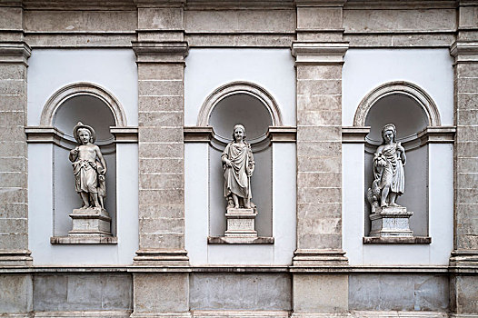 大理石,雕塑,象征,多瑙河,左边,萨尔察赫河,摩拉瓦,博物馆,维也纳,奥地利,欧洲