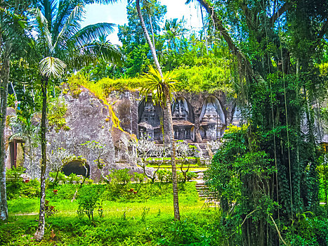 庙宇,丛林,巴厘岛