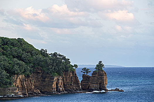 岩石构造,入口,港口,决心,湾,岛屿,瓦努阿图,大洋洲
