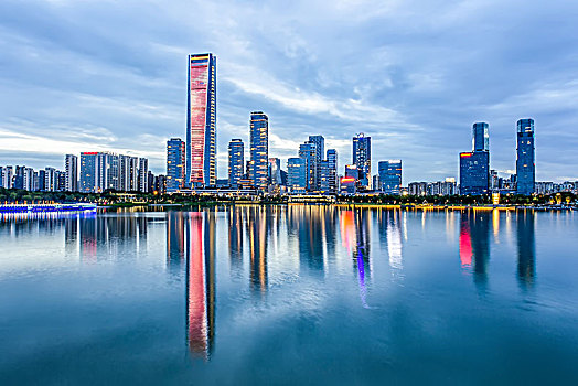 深圳后海城市夜景风光