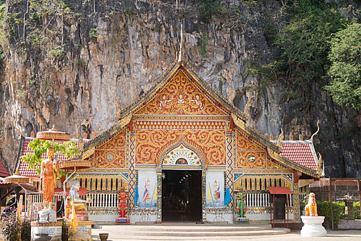 泰国,清莱,猴子,洞穴,庙宇