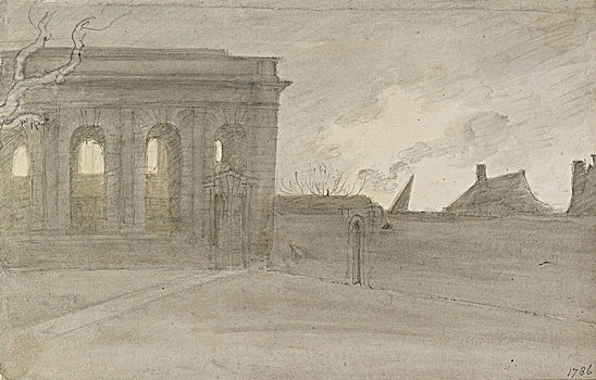 大学,牛津郡,十一月,1786年,艺术家