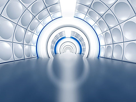 未来,隧道,宇宙飞船,走廊