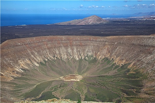 兰索罗特岛,看,火山口