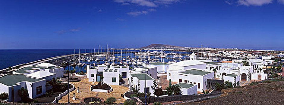 码头,普拉亚布兰卡,兰索罗特岛,加纳利群岛,西班牙,欧洲