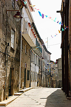 街道,历史,中心,瓜达,葡萄牙