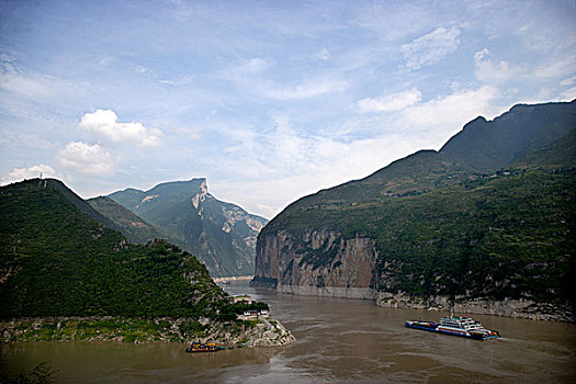 长江三峡瞿塘峡,夔门