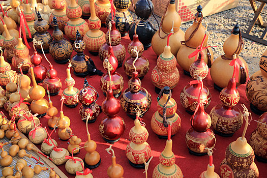 山东省日照市,葫芦作品惟妙惟肖,传递中国传统文化之美