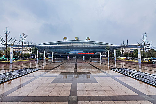 安徽省铜陵市高铁车站建筑景观