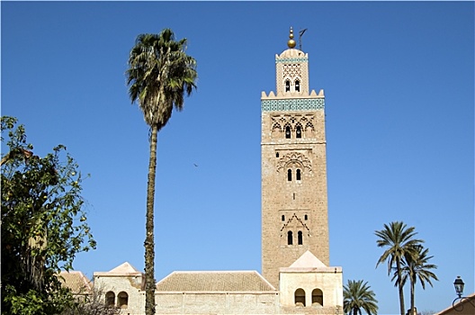马拉喀什,库图比亚清真寺,尖塔
