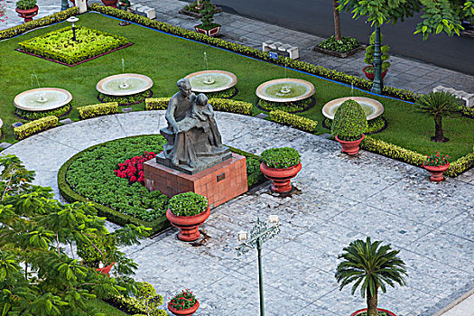 越南,胡志明市,胡志明,雕塑