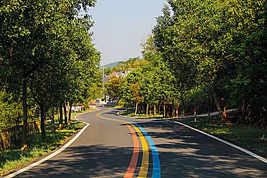 山村道路,天目湖