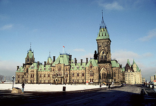 加拿大,渥太华,国会大厦,冬景