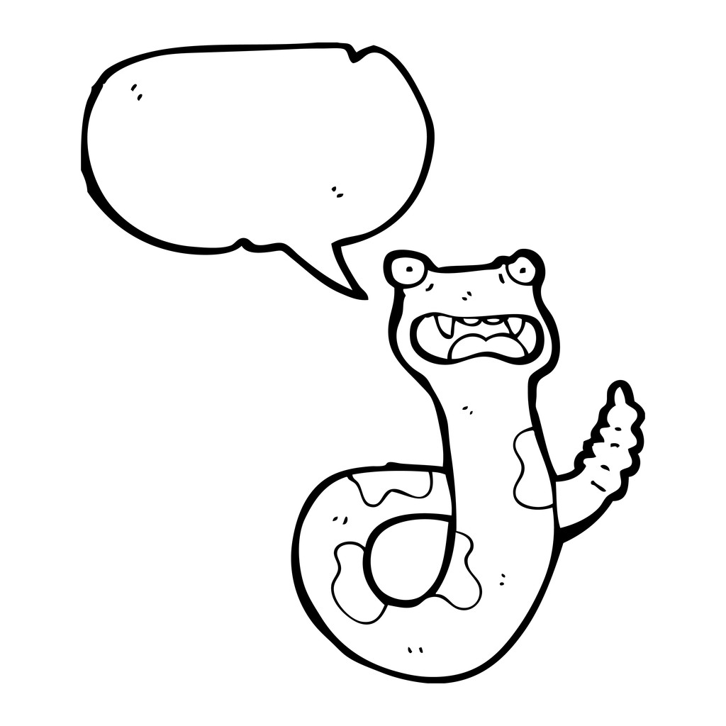 响尾蛇简笔画一只图片