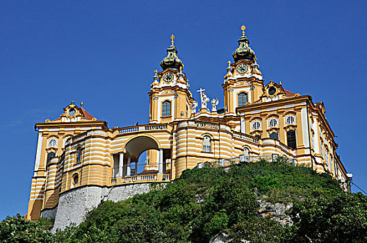 梅克,教堂,世界遗产,下奥地利州,奥地利,欧洲
