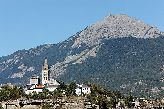 法国,阿尔卑斯山,大教堂