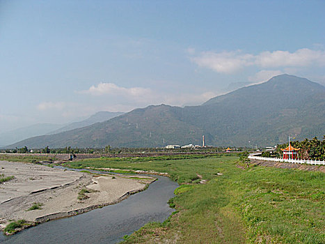 花莲,溪流,河边,公园