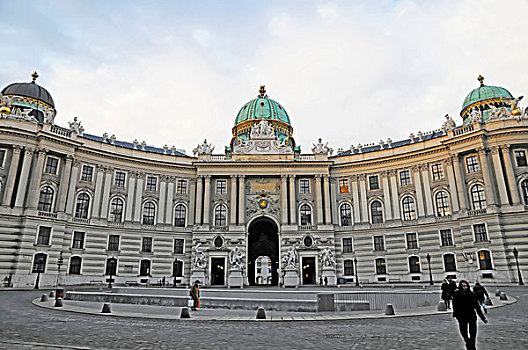米歇尔广场,霍夫堡,宫殿,维也纳,奥地利,欧洲